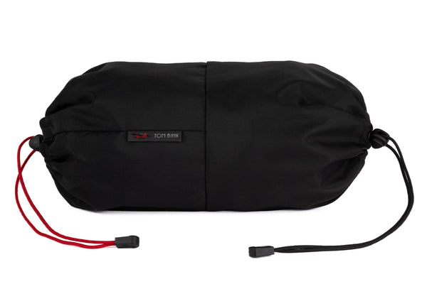 An Aeronaut 30 Travel Laundry Stuff Sack in Black 210 Ballistic.